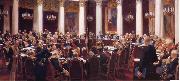 Ilya Repin Formal Session of the State Council Held to Hark its Centeary on 7 May 1901,1903 oil on canvas